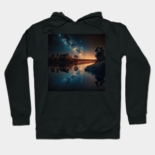 River at Night #3 Hoodie